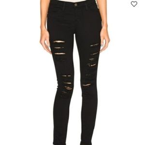 FRAME Le Skinny de Jeanne mid-rise jeans-size 25-Film Noir‎